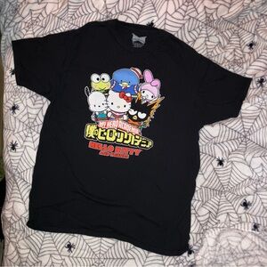 NEW RARE HELLO KITTY X MY HERO ACADEMIA COLLAB TEE